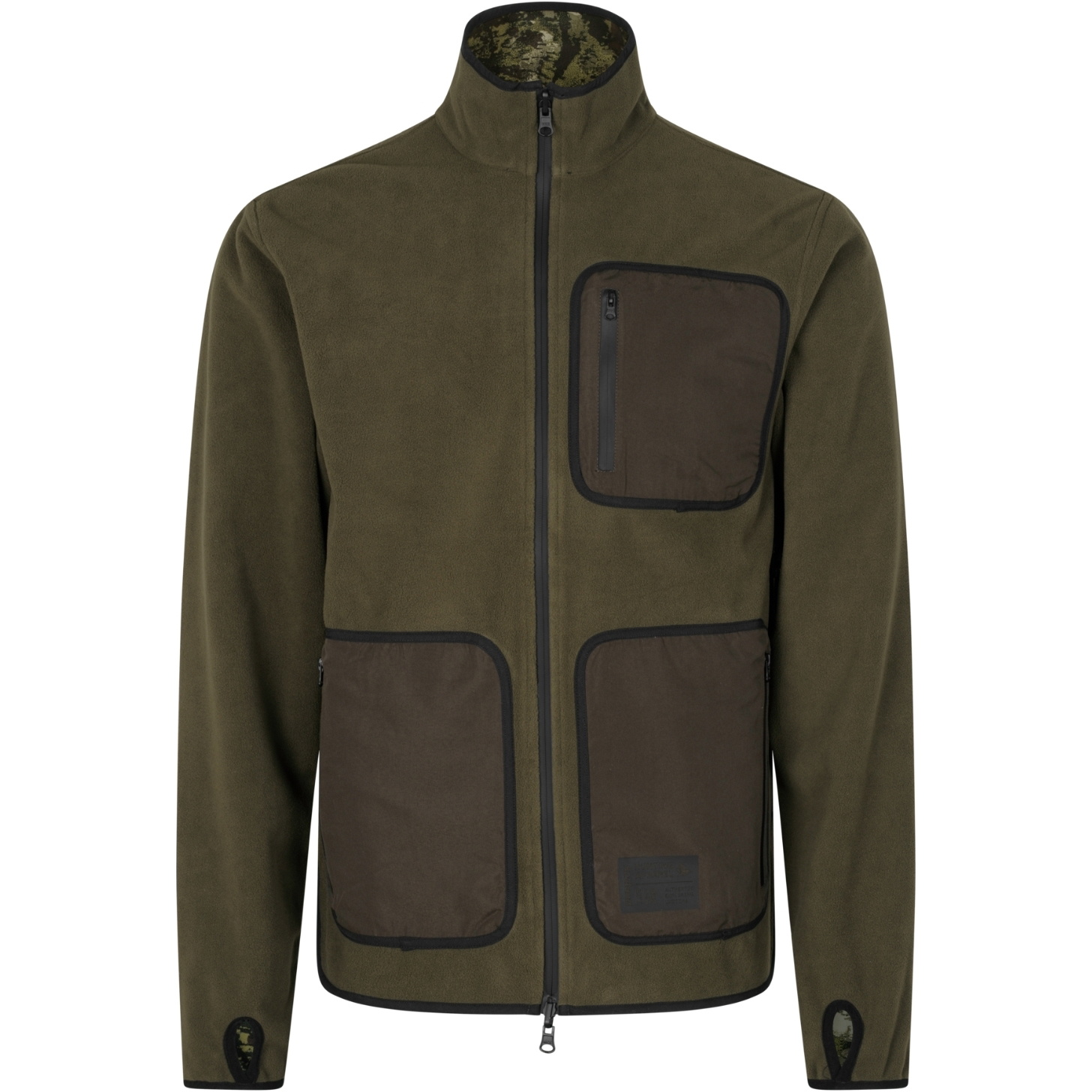 Seeland Mens Rogue Reversible Fleece 40281 - Light Pine / Invis Green